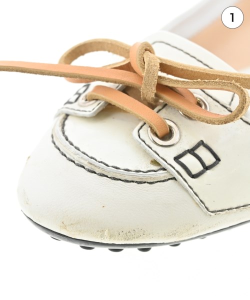TOD'S（トッズ）バレエシューズ/オペラシューズ 白 サイズ:EU37(23.5cm位) レディース/2200683237047