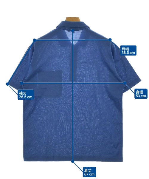 BALLY（バリー）ポロシャツ 青 サイズ:48(L位) メンズ/2200642960283