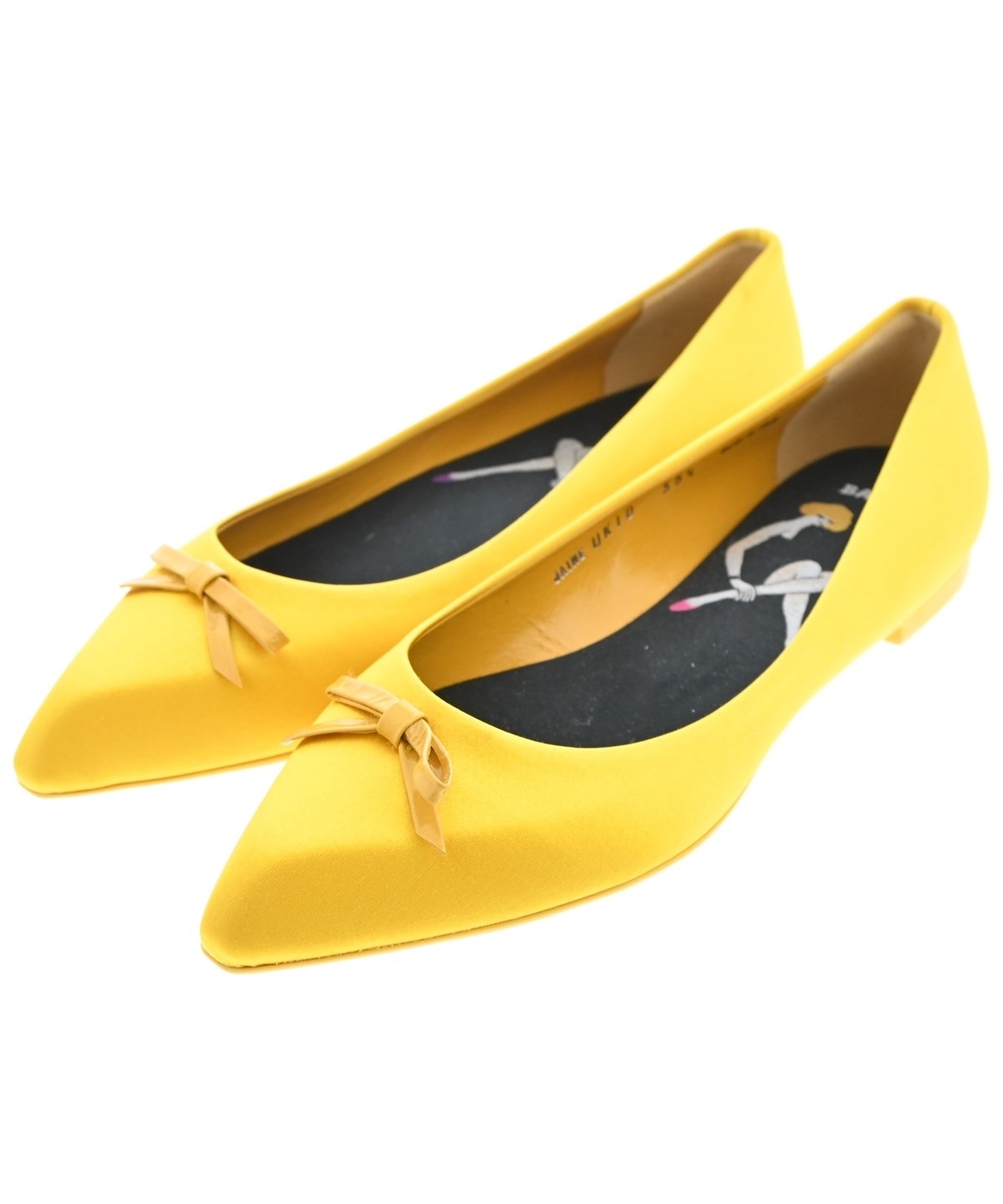BALLY（バリー）バレエシューズ/オペラシューズ 黄 サイズ:EU35 1/2 