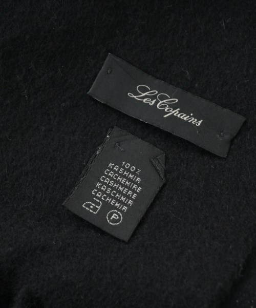 LES COPAINS（レコパン）マフラー 黒 サイズ:- メンズ/2200658701092