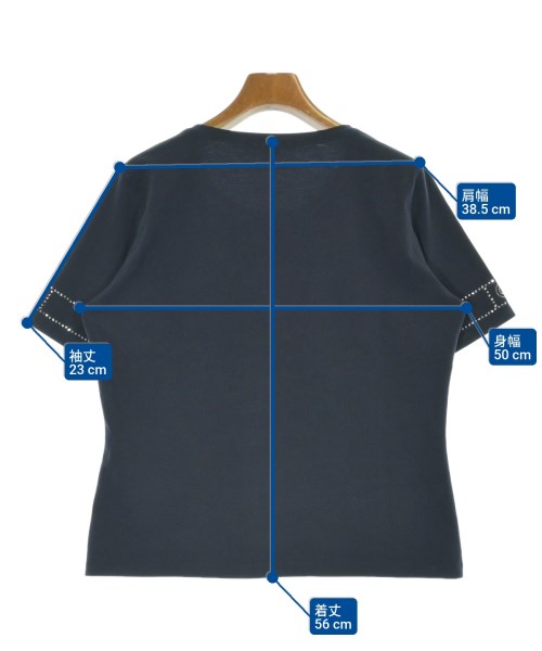 LES COPAINS（レコパン）Tシャツ・カットソー 紺 サイズ:48(XXL位) レディース/2200684421049