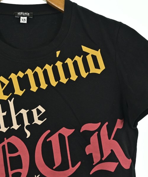 VERSACE JEANS SIGNATURE（ヴェルサーチジーンズシグネチャー）Tシャツ・カットソー 黒 サイズ:XS レディース/2200649773039