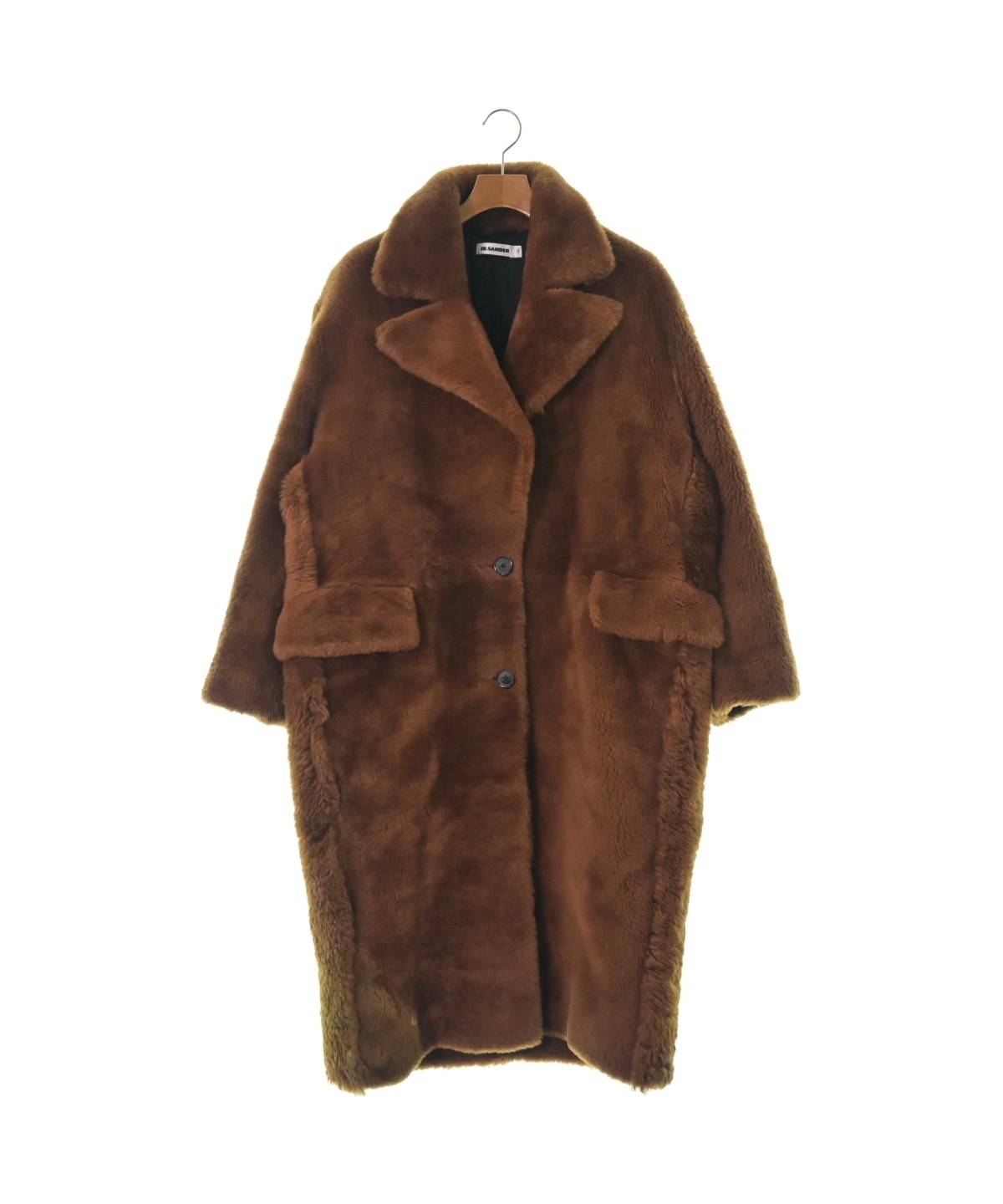 JILSANDER ジルサンダーコート　イタリア製 JIL SANDER ジルサンダー ロングコート ノーカラー ウール ブラック