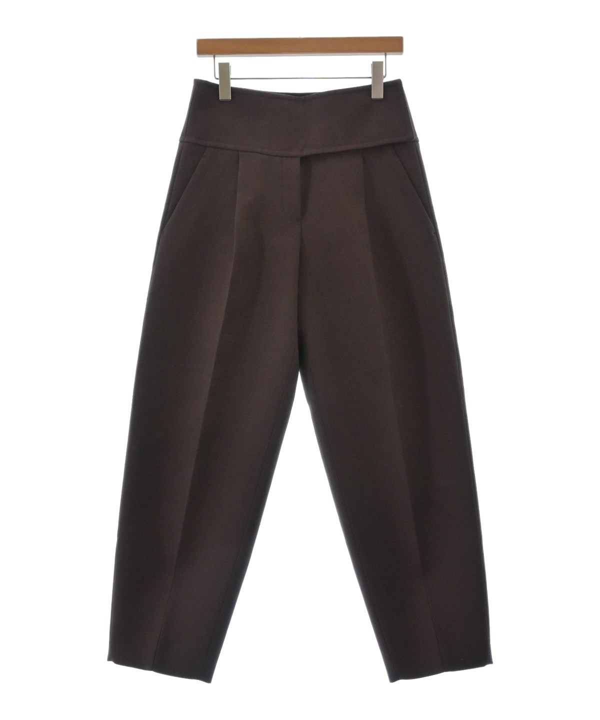 JIL SANDER（ジルサンダー）スラックス 茶 サイズ:34(XL位) メンズ