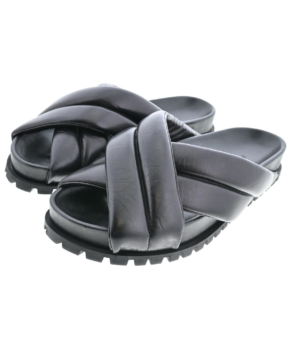 JIL SANDER（ジルサンダー）サンダル 黒 サイズ:EU41(26cm位) メンズ