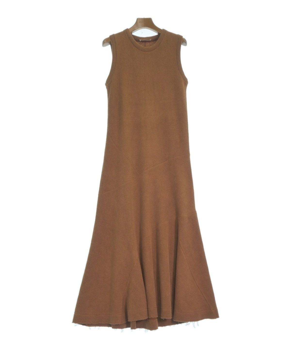 JIL SANDER（ジルサンダー）ワンピース 茶 サイズ:32(XXS位