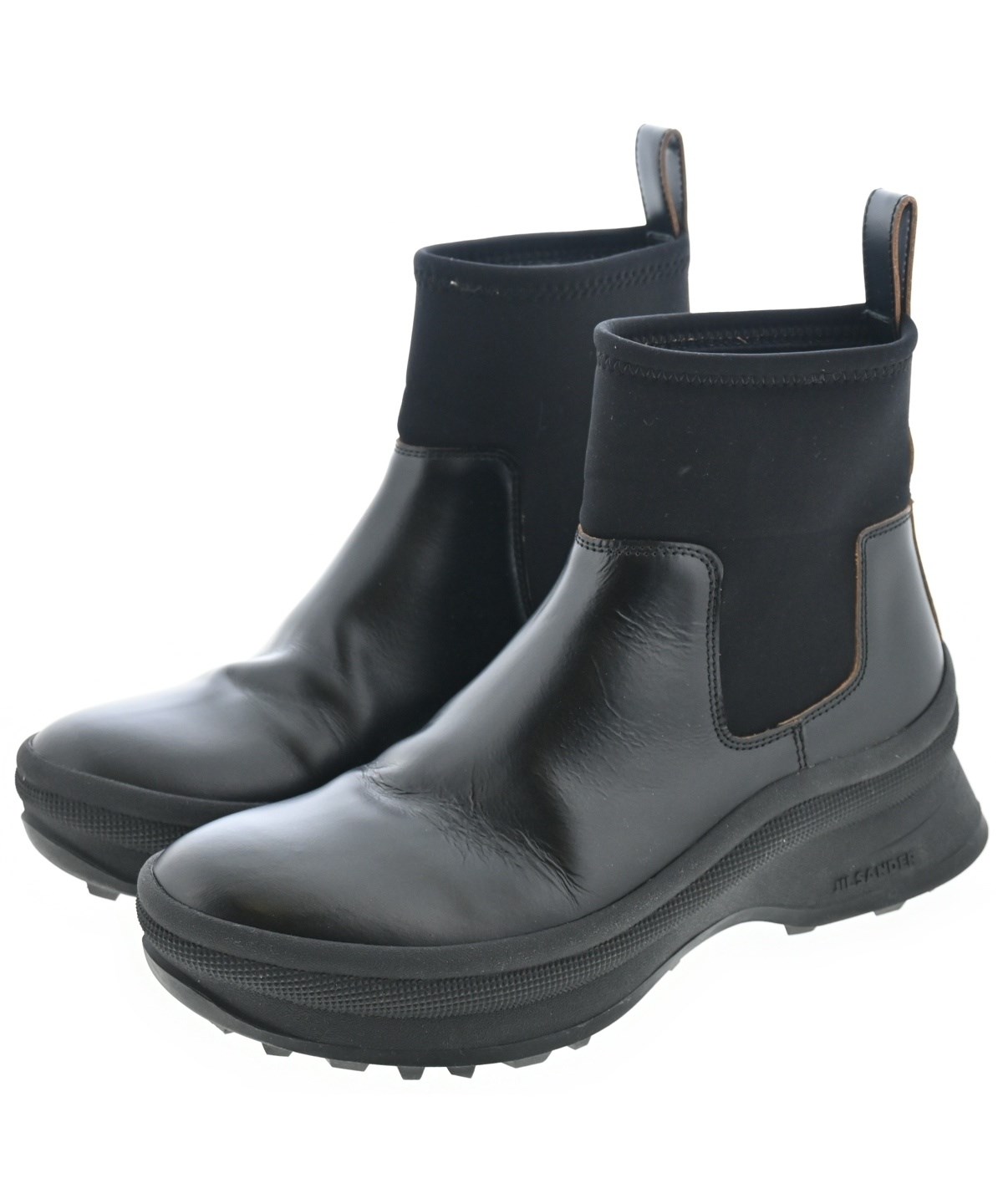 JIL SANDER（ジルサンダー）ブーツ 黒 サイズ:EU41(26cm位) メンズ