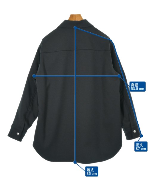 JIL SANDER（ジルサンダー）カジュアルシャツ 黒 サイズ:46(XL位) メンズ/2200635703033