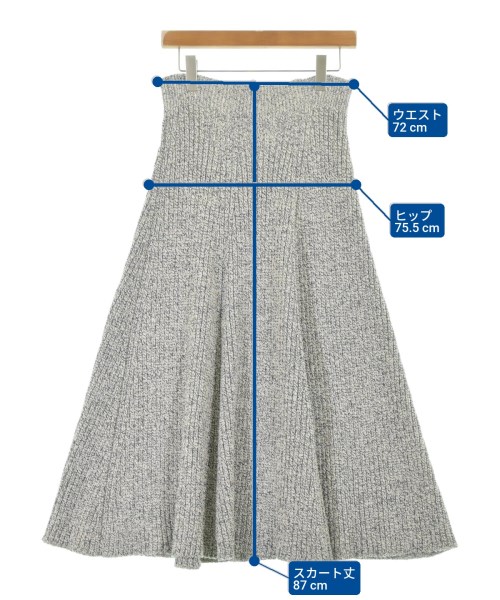 JIL SANDER（ジルサンダー）ロング・マキシ丈スカート 白 サイズ:38(S位) レディース/2200623131084