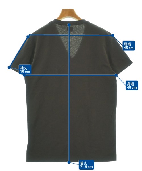 JIL SANDER（ジルサンダー）Tシャツ・カットソー 茶 サイズ:L メンズ/2200594329084