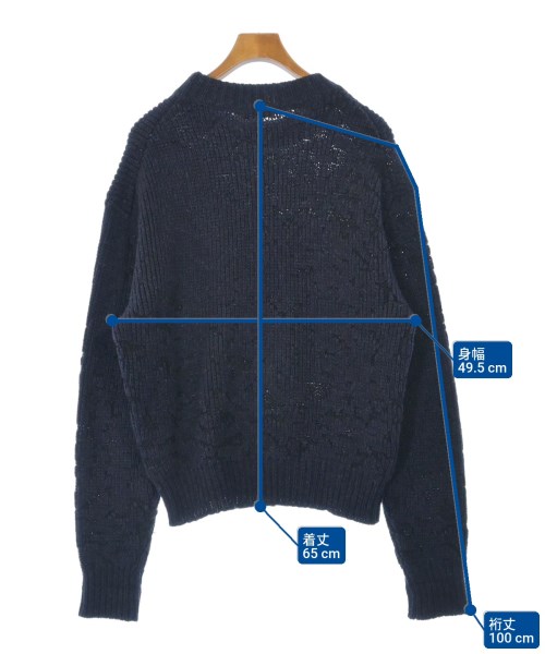 JIL SANDER（ジルサンダー）ニット・セーター 紺 サイズ:46(M位) メンズ/2200638457018