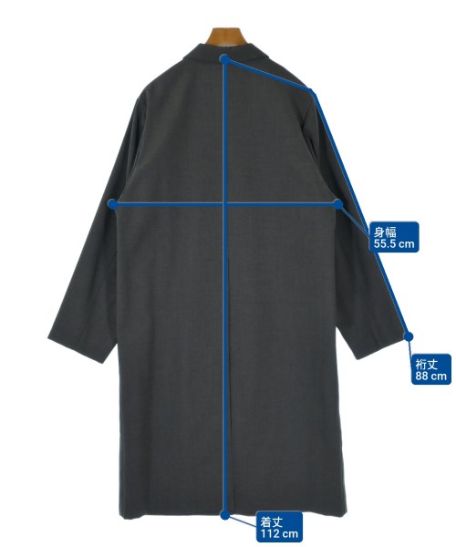 JIL SANDER（ジルサンダー）ステンカラーコート グレー サイズ:44(S位) メンズ/2200638471090