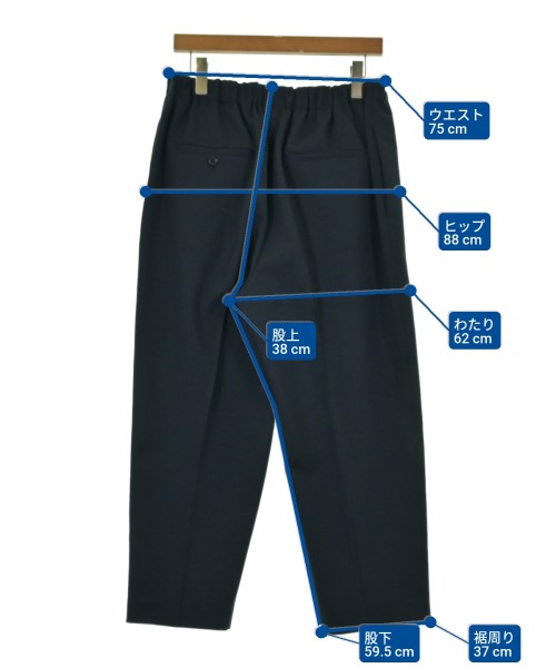 JIL SANDER（ジルサンダー）スラックス 紺 サイズ:50(XL位) メンズ/2200639540016