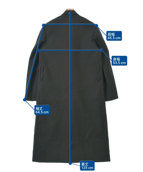 JIL SANDER（ジルサンダー）チェスターコート 黒 サイズ:44(S位) メンズ/2200639543017