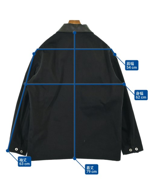 JIL SANDER（ジルサンダー）カバーオール 黒 サイズ:46(M位) メンズ/2200629407220