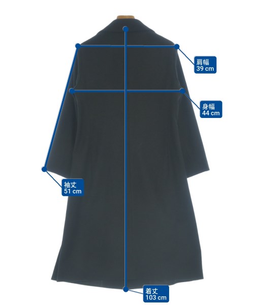 JIL SANDER（ジルサンダー）チェスターコート 黒 サイズ:34(XS位) レディース/2200640670023