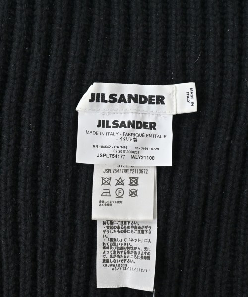 JIL SANDER（ジルサンダー）マフラー 黒 サイズ:- レディース/2200640746131