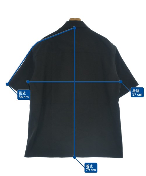 JIL SANDER（ジルサンダー）カジュアルシャツ 黒 サイズ:40(L位) メンズ/2200640684365