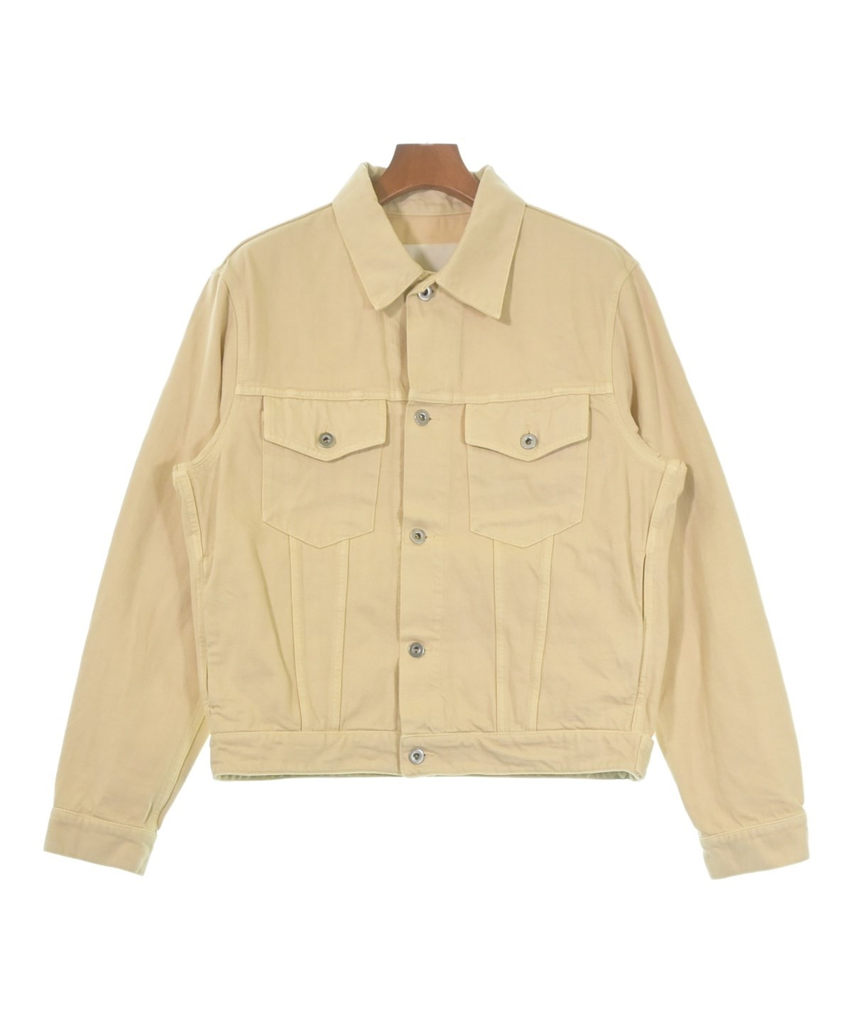 JIL SANDER ジルサンダー ジャケット イエロー 3B メッシュ 48 JIL SANDER（ジルサンダー）デニムジャケット ベージュ サイズ:50(XL位
