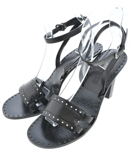 JIL SANDER(ジルサンダー)サンダル 黒 サイズ:EU39(25.5cm位)/2200628738011