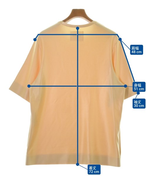 JIL SANDER（ジルサンダー）Tシャツ・カットソー 黄 サイズ:48(L位) メンズ/2200642491091