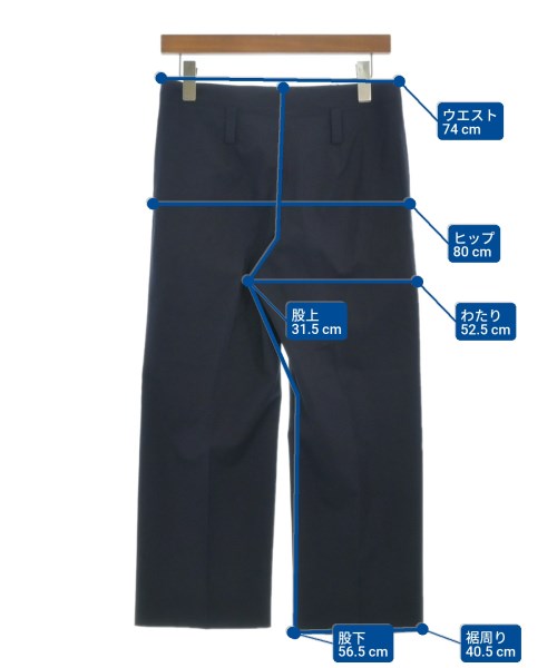 JIL SANDER（ジルサンダー）スラックス 紺 サイズ:34(L位) レディース