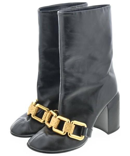 JIL SANDER(ジルサンダー)ブーツ 黒 サイズ:EU37(23.5cm位)/2200643124127
