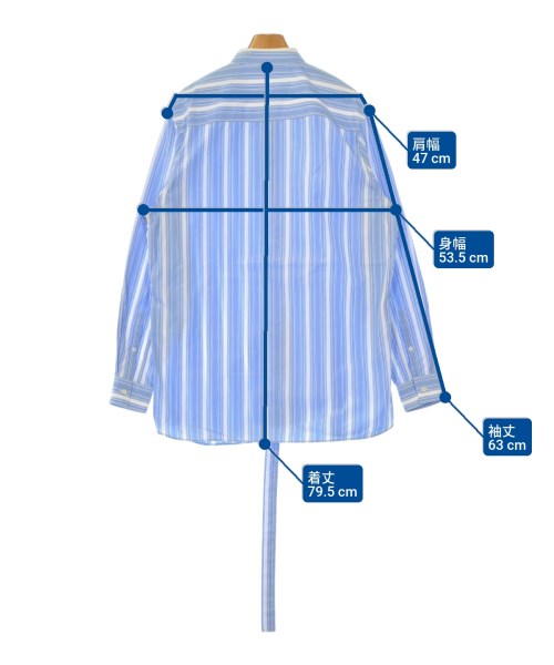 JIL SANDER（ジルサンダー）ブラウス 青 サイズ:34(XXS位) レディース/2200643465053