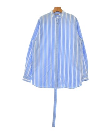 JIL SANDER ジルサンダー／ギャザーブラウス／34 S／ブルーグレー JIL SANDER（ジルサンダー）ブラウス 青 サイズ:34(XXS位) レディース