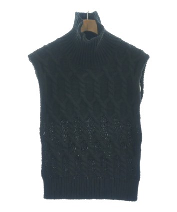 JIL SANDER ブラックニットベスト JIL SANDER（ジルサンダー）ベスト 黒 サイズ:F レディース