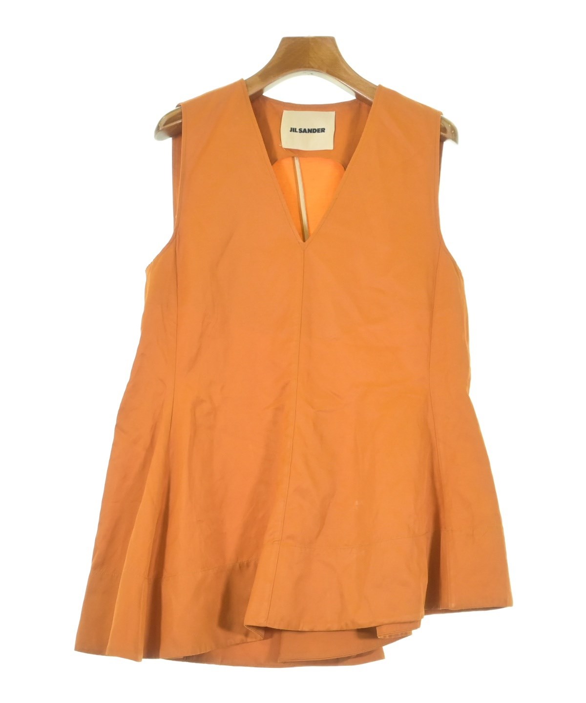JIL SANDER■半袖 カラー付き マットフルイド チュニックシャツ Aletta vita シャツ チュニック ブラウス バンドカラー