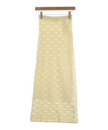 JIL SANDER ロング・マキシ丈スカート ベージュ 4104823E0008 JIL SANDER（ジルサンダー）ロング・マキシ丈スカート 白 サイズ