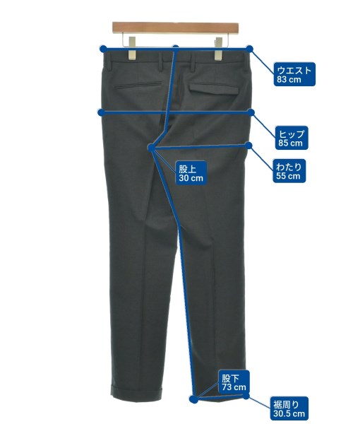 JIL SANDER（ジルサンダー）スラックス グレー サイズ:46(M位) メンズ/2200621491043