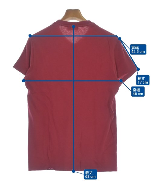 JIL SANDER（ジルサンダー）Tシャツ・カットソー 赤 サイズ:S メンズ/2200623878118