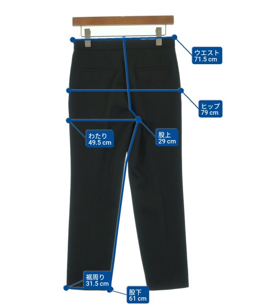 JIL SANDER（ジルサンダー）スラックス 黒 サイズ:32(XXS位) レディース/2200624083108