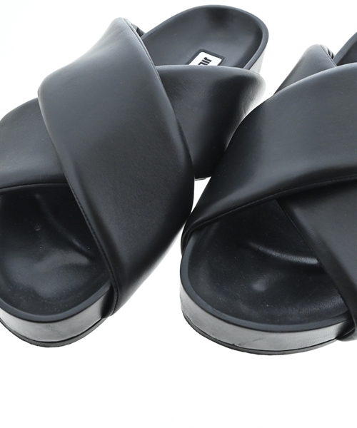 JIL SANDER（ジルサンダー）サンダル 黒 サイズ:EU39(25.5cm位) レディース/2200610085185