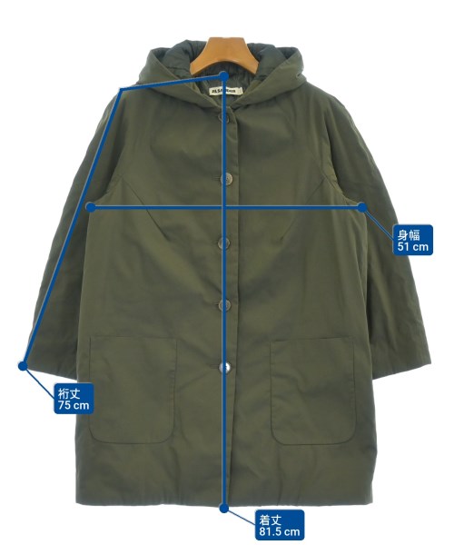 JIL SANDER（ジルサンダー）ダウンコート カーキ サイズ:34(XS位) レディース/2200615016016