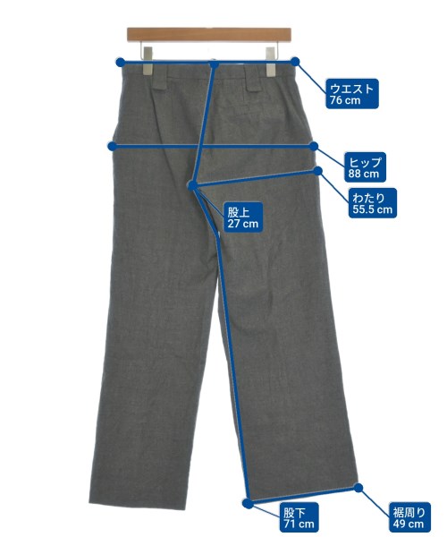 JIL SANDER（ジルサンダー）スラックス グレー サイズ:36(XS位) レディース/2200625656042