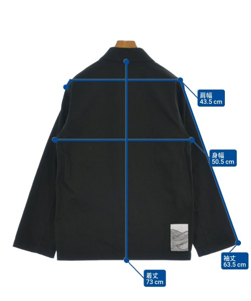 JIL SANDER（ジルサンダー）カバーオール 黒 サイズ:44(S位) メンズ/2200625929122