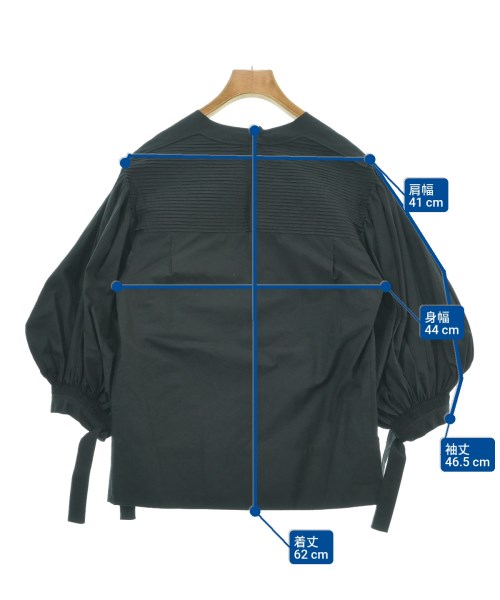 JIL SANDER（ジルサンダー）ブラウス 黒 サイズ:32(L位) レディース/2200614675030