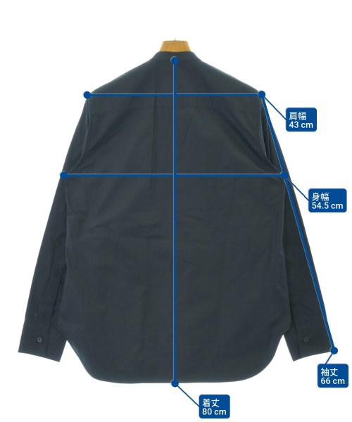 JIL SANDER（ジルサンダー）カジュアルシャツ 紺 サイズ:39(M位) メンズ/2200614675252