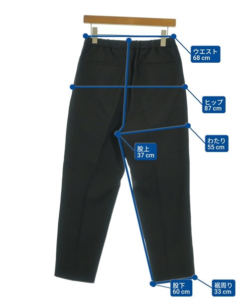 JIL SANDER（ジルサンダー）スラックス 黒 サイズ:44(S位) メンズ/2200627940026