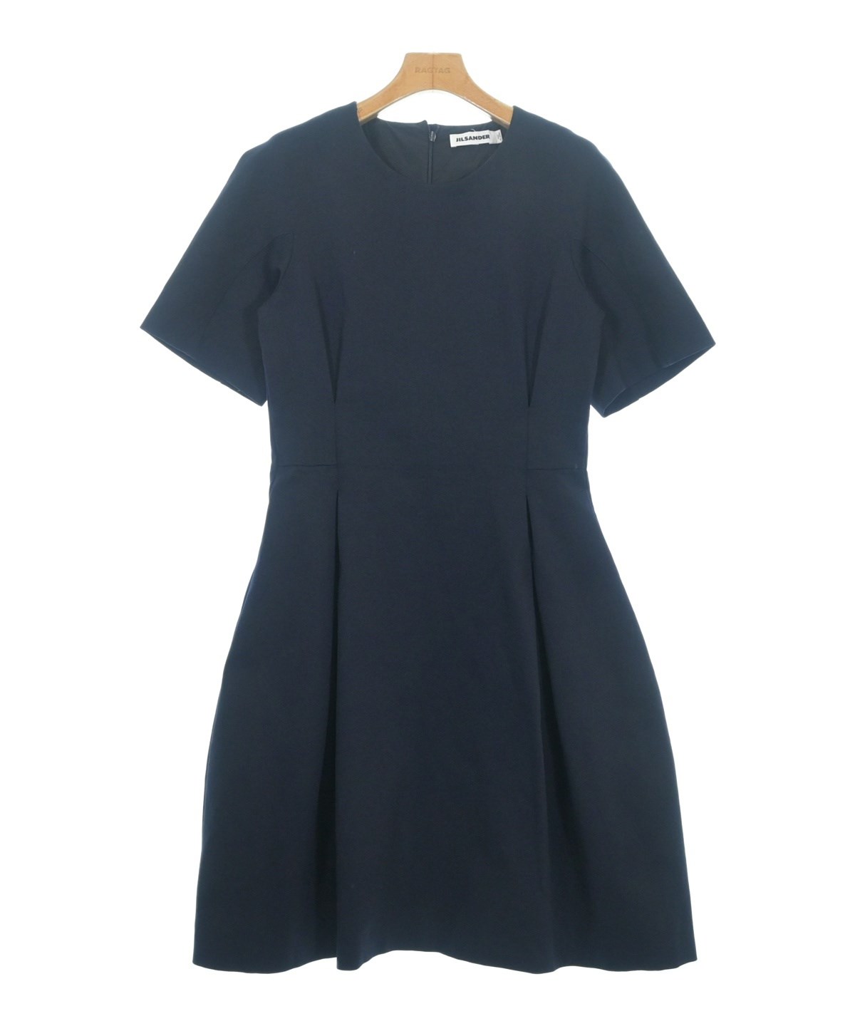 未使用級　ジルサンダーネイビー ワンピース イタリア製 紺 フレア XS〜S JIL SANDER（ジルサンダー）ワンピース 紺 サイズ:-(M位) レディース