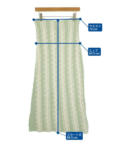 JIL SANDER（ジルサンダー）ロング・マキシ丈スカート 緑 サイズ:34