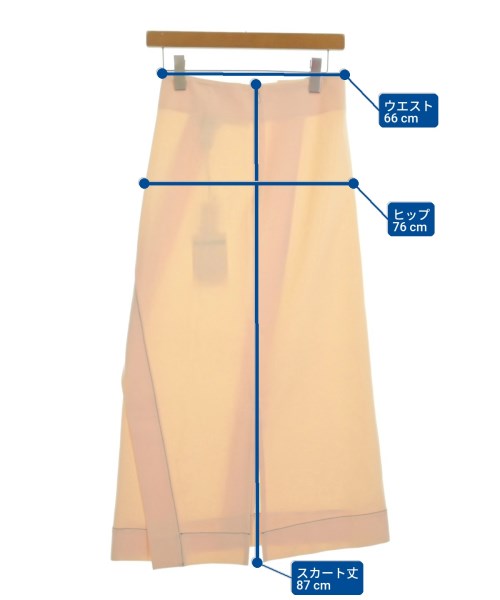 JIL SANDER（ジルサンダー）ロング・マキシ丈スカート ピンク サイズ:34(XXS位) レディース/2200631233176