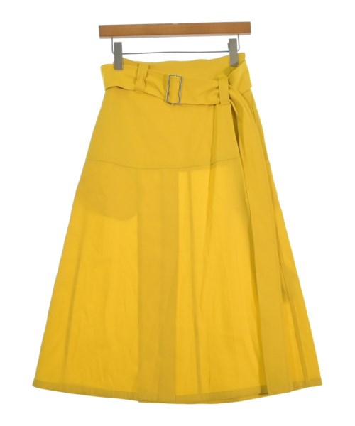 JIL SANDER(ジルサンダー)ロング・マキシ丈スカート 黄 サイズ:30(S位)/2200631233206