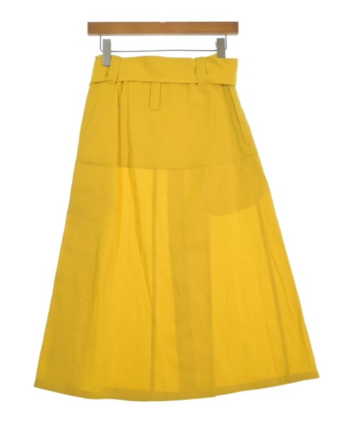 JIL SANDER（ジルサンダー）ロング・マキシ丈スカート 黄 サイズ:30(S位) レディース/2200631233206