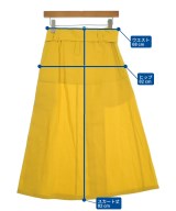 JIL SANDER（ジルサンダー）ロング・マキシ丈スカート 黄 サイズ:30(S位) レディース/2200631233206