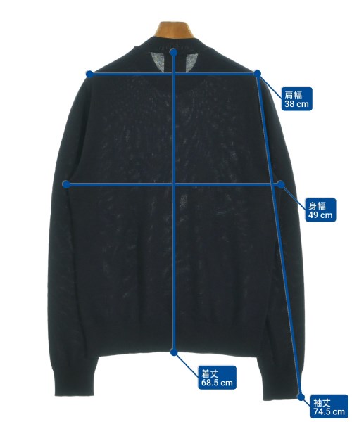 JIL SANDER（ジルサンダー）ニット・セーター 紺 サイズ:46(M位) メンズ/2200632117055