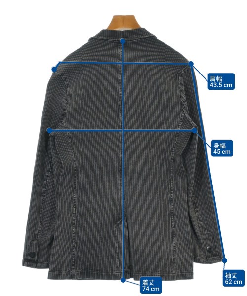 JIL SANDER（ジルサンダー）テーラードジャケット 黒 サイズ:-(M位) メンズ/2200632484133